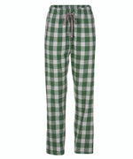 Men's/Boys Brushed Green Check Pyjama Bottoms