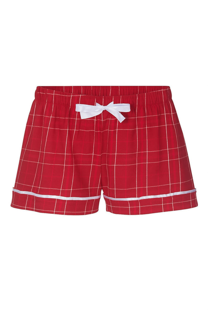 Girls/children Brushed Red Shorts